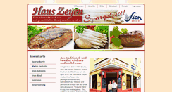 Desktop Screenshot of gaststaette-zeyen.de